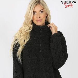 SOLID SOFT SHERPA PULLOVER